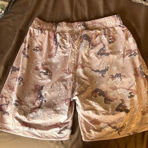 Training Shorts sz med 7” desert camo